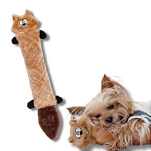 ZippyPaws Pelúcia Para Cães Jigglerz Esquilo Com Apito