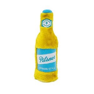 ZippyPaws Pelúcia de Garrafa Para Cães Happy Hour Crusherz Pilsner Com Apito