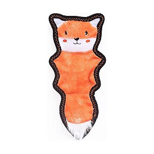 ZippyPaws Pelúcia Para Cães Z-Stitch Skinny Peltz Raposa Com Apito