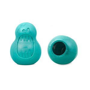 Monstrinho Pet Games Brinquedo Mordedor Recheável Para Cães Tamanho P Verde