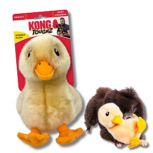 Kong Toughz Pato Brinquedo Pelúcia Para Cães Fofa e Resistente