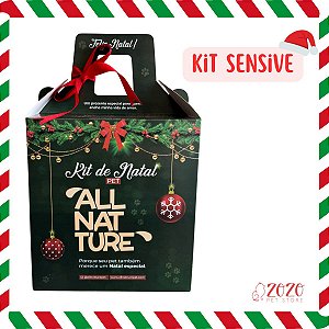Kit de Natal Pet AllNatture Sensive Petiscos e Mordedores para Cães 100% Natural