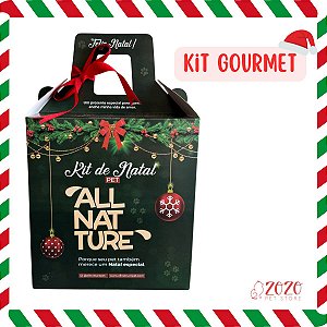 Kit de Natal Pet AllNatture Gourmet Petiscos e Mordedores para Cães 100% Natural
