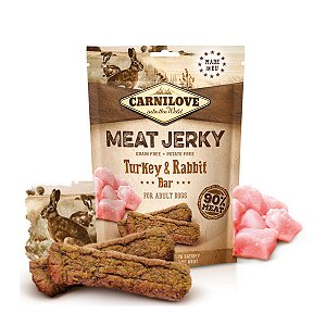 Carnilove Meat Jerky Petisco Bifinho Para Cães Peru e Coelho 100% Natural
