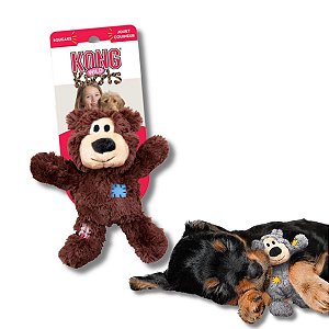 Kong Wild Knots Bear Pelúcia de Corda Resistente Para Cães PP