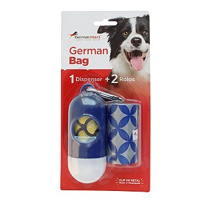 Kit Cata Caca Azul Círculos Germanhart para Cães e Gatos