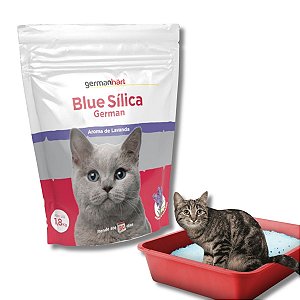 Areia Sanitária Para Gatos Germanhart Microsílica Lavanda 1,8kg