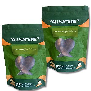 Kit 2 Filé Mignon Suíno Churrasquinho Petisco 100% Natural Para Cães Allnatture