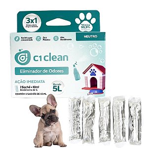 Eliminador de odores Neutro Desinfetante Seguro Para Pets C1 Clean Rende 5L