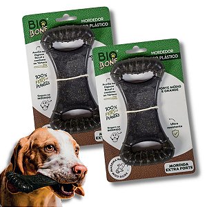 Kit 2 Biobone Mordedores Extra Forte Para Cães Zero Plástico Ossão