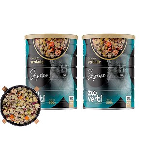 Kit 2 Só Peixe Alimentação úmida Natural Para Cães Monoproteica Zooverti