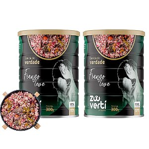 Kit 2 Frango Leve Alimentação Úmida Natural Para Cães Com Sobrepeso Zooverti