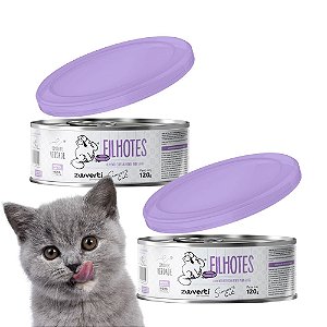Kit 2 Alimentação Úmida Natural Para Gatos Filhotes Simon'S Cat Zooverti