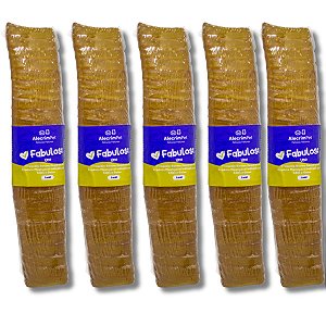 Kit 5 Traqueia Bovina Mordedor Natural Para Cães Fabulosa Uno AlecrimPet