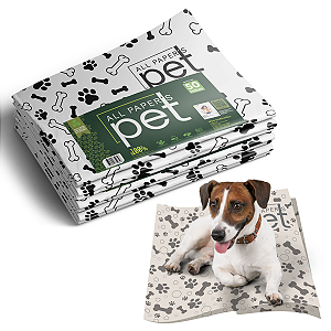 Jornal Pet Higiênico 50 Folhas Biodegradável Atóxico Não Mancha