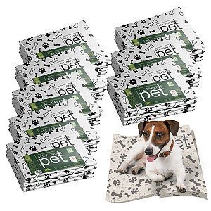 Kit Jornal Pet Higiênico 400 Folhas Biodegradável Atóxico Não Mancha