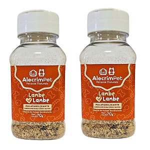 Kit 2 Pó Saborizante Natural Lambe Lambe Sabor Frango AlecrimPet