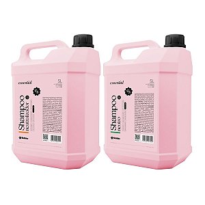 Kit Shampoo Neutralizador e Neutro Essential Para Cães Banho e Tosa Bubbles
