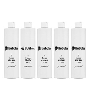 Kit 5 Uni Frasco Diluidor de Shampoo Almotolia Banho e Tosa 500ml
