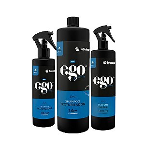 Kit Texturizador Shampoo Leave In e Perfume Para Cães Banho e Tosa Bubbles