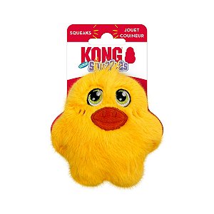 Kong Snuzzles Mini Pato Pelucia Para Cães Fofa Com Apito