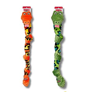 Kong Knots Snake Pelúcia Cobra Com Corda Para Cães com Apito 1 Unidade