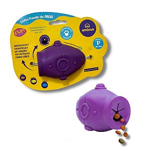 Brinquedo Resistente Recheável Para Cães Submarino Roxo P Amicus