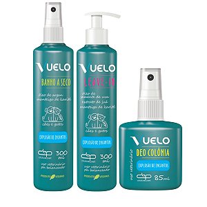 Kit Banho a seco Leave in Perfume Explosão de Encantos Vuelo Cães