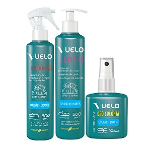 Kit Fluido Desembaraçador Leave in Perfume Explosão de Encantos Vuelo Cães