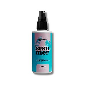 Deo Colônia Pet Açaí Com Guaraná Summer 30ml Cães e Gatos Banho e Tosa Bubbles