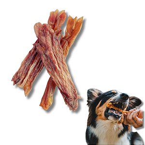 Tendão Bovino Mordedor 100% Natural Para Cães 100g Bicho do Mato