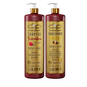 Kit Shampoo Neutralizador de Odores e Condicionador 1L Cereja e Avelã Cães e Gatos