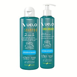 Kit Shampoo 2 em 1 e Condicionador Explosão de Encantos Vuelo Cães