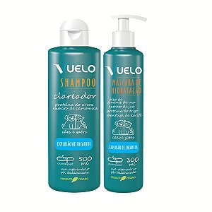 Kit Shampoo Clareador e Máscara Hidratação Explosão de Encantos Vuelo Cães