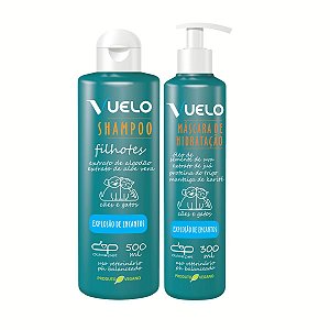 Kit Shampoo Filhotes e Máscara Hidratação Explosão de Encantos Vuelo Cães