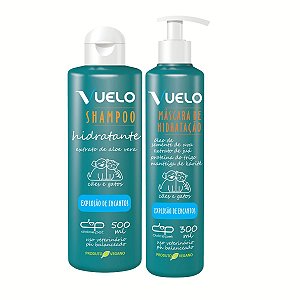 Kit Shampoo Hidratante e Máscara Hidratação Explosão de Encantos Vuelo Cães
