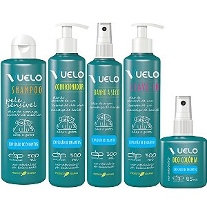 Kit Shampoo Condicionador Banho a Seco LeaveIn Perfume Explosão Encantos Vuelo