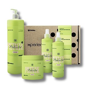 Kit Gelato de Pistache Shampoo Máscara LeaveIn e Perfume Para Cães e Gatos Bubbles