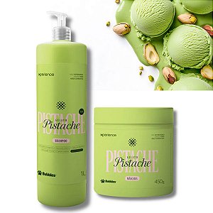 Kit Gelato de Pistache Shampoo e Máscara Hidratante Para Cães e Gatos Bubbles