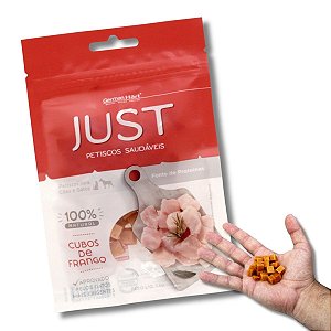 Just Petisco Para Cães Natural Frango em Cubos 55g