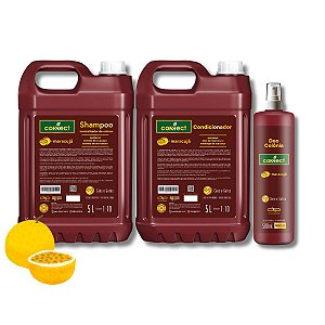 Kit Shampoo Neutralizador Condicionador Perfume Connect Maracujá 5L 1:10