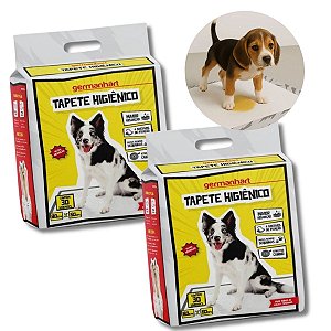 Kit 2 Tapete Higiênico Para Cães Com Atrativo Canino Germanhart 30 Un