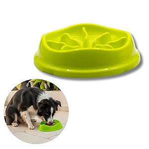 Comedouro Lento Interativo Para Cães Stark Slow 550ml Verde Neon