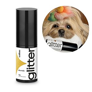 Glitter Pet Em Pó 15g  Dourado Para Cães Collora