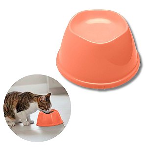 Comedouro Alto Para Cães e Gatos Stark High Rosê