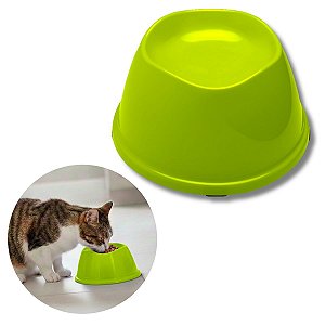 Comedouro Alto Para Cães e Gatos Stark High Verde Neon