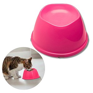 Comedouro Alto Para Cães e Gatos Stark High Pink Neon