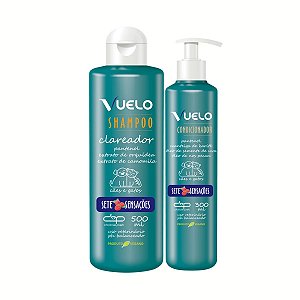 Kit Shampoo Clareador e Condicionador Sete Sensações Vuelo Cães
