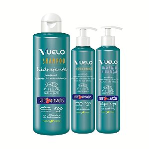 Kit Shampoo Hidratante Condicionador e Máscara Sete Sensações Vuelo Cães