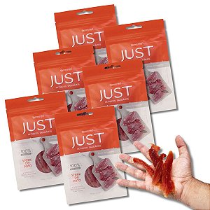 Kit 6 Just Petisco Para Cães Natural Steak de Pato 75g